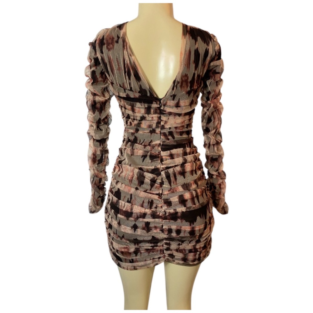 Zara Multicolor Patterned Mini Dress - Picture 8 of 11